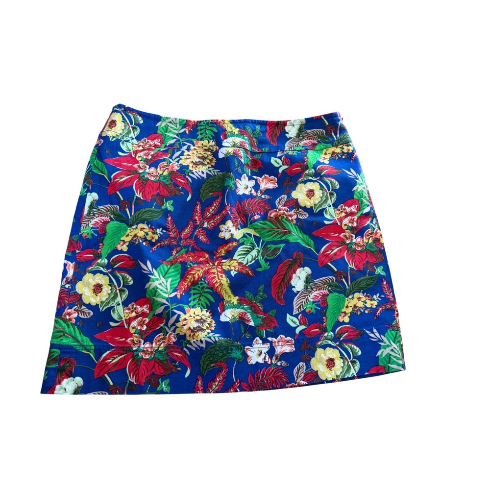 Talbots‎ tropical floral print skirt A-line